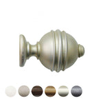 Handcrafted Florentine 48mm Pole Ribbed Ball Finial