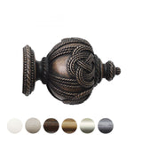 Handcrafted Florentine 48mm Pole Rope Finial