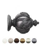Handcrafted Florentine 48mm Pole Rope Finial