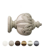 Handcrafted Florentine 48mm Pole Rope Finial